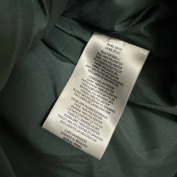 Levi's Dark Green Teddy Jacket - Picture 7 of 7